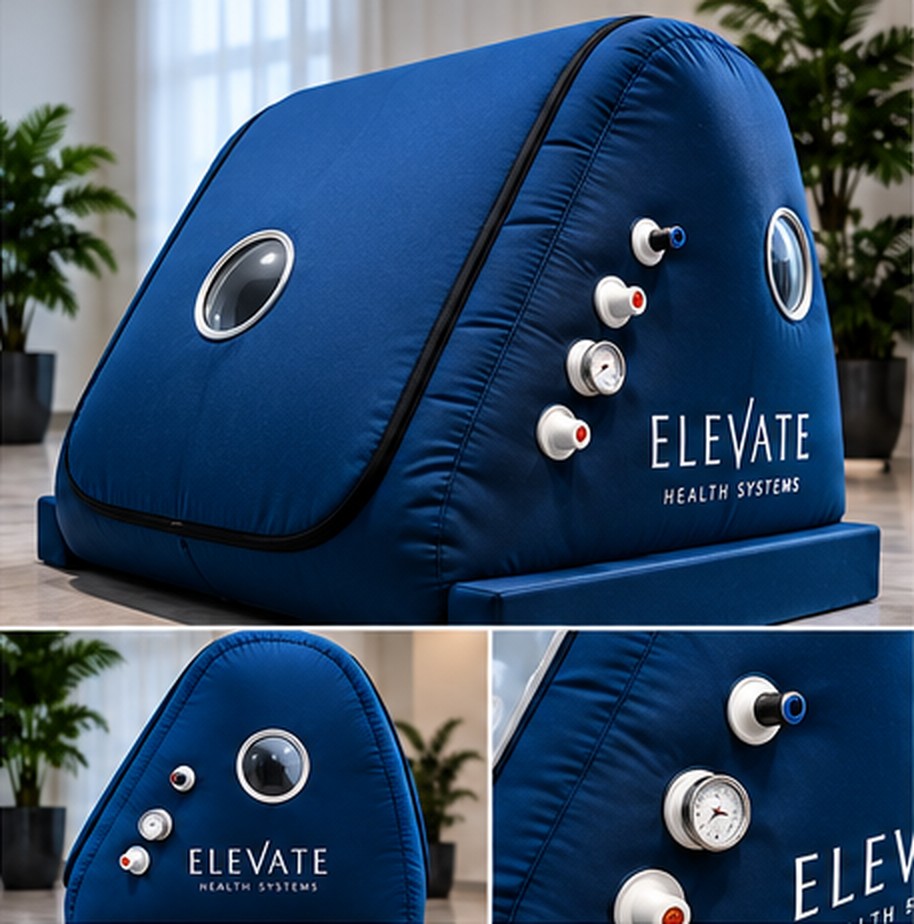 Navy inflatable wedge-shaped soft chamber